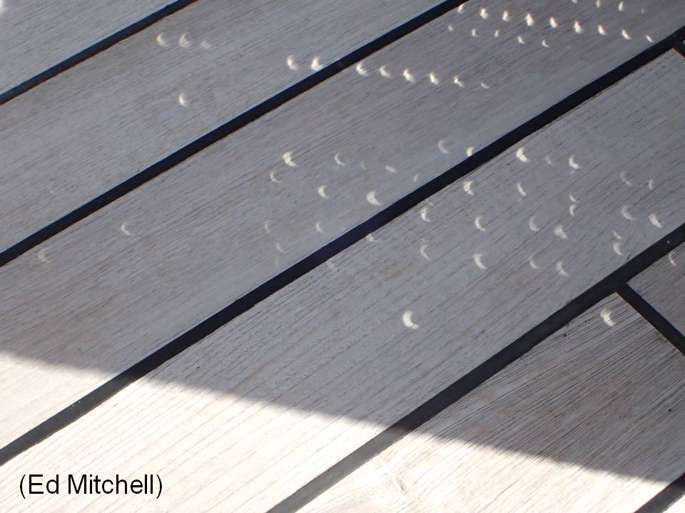 close-up of rattan chair crescents